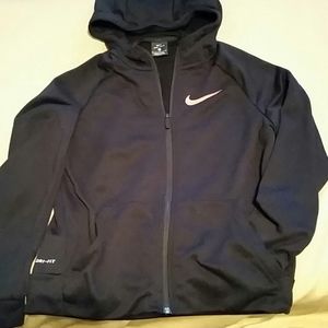 Nike Boys Hooded Jacket - Black